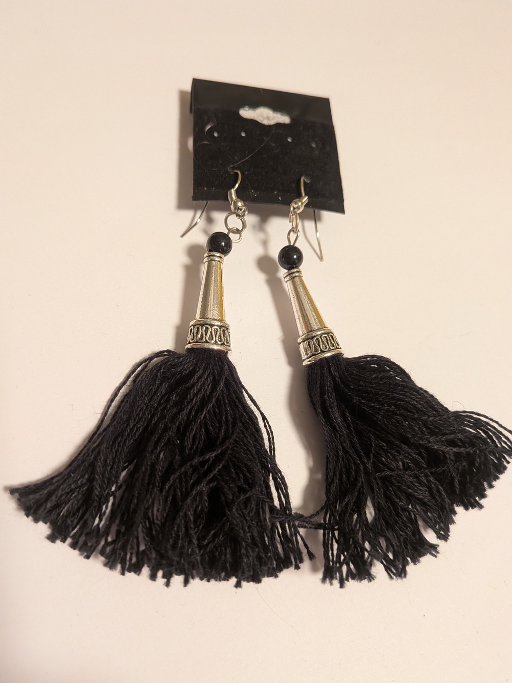 Black Tassel Drop Earrings - Stylish Women's‎ Jewelry